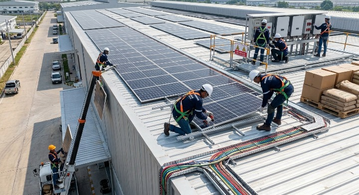 ประกาศประกวดราคาจัดซื้อพร้อมติดตั้งระบบผลิตไฟฟ้าจากพลังงานแสงอาทิตย์